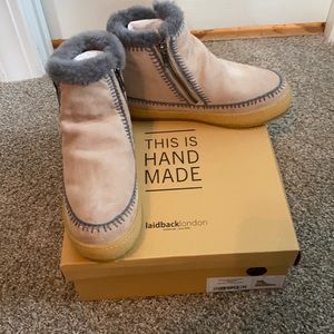 Laidback London Tan ankle boot size 37